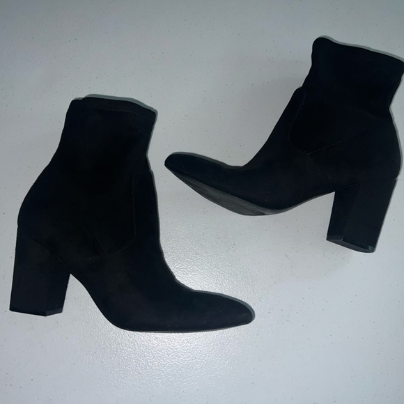 Steve Madden Elory Womens Black Block Heel Ankle Boots Booties Size 9m ELRY01S1 - Picture 7 of 11